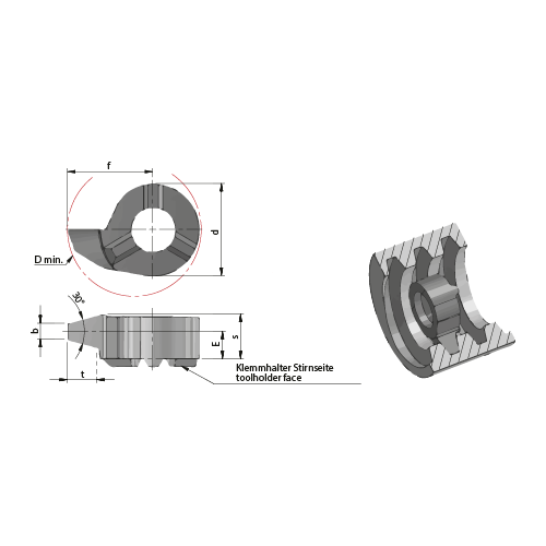 DÜMMEL - Trapezoidal thread. insert PP