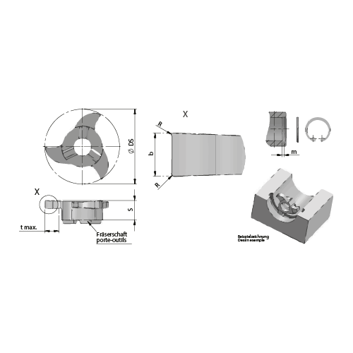 DÜMMEL - Grooving insert type Z18